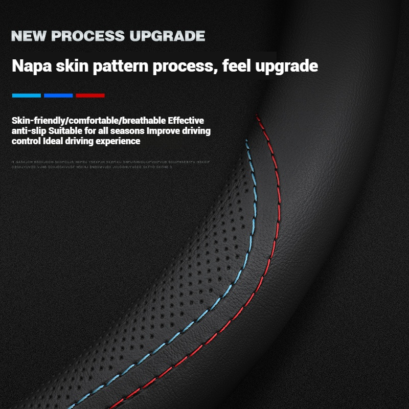 Leather Breathable Car Steerin - Car Steering Wheel Cover Anti Slip Breathable review and price