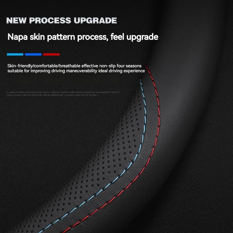Leather Car Steering Wheel Cov - Car Steering Wheel Cover Anti Slip Breathable review and price