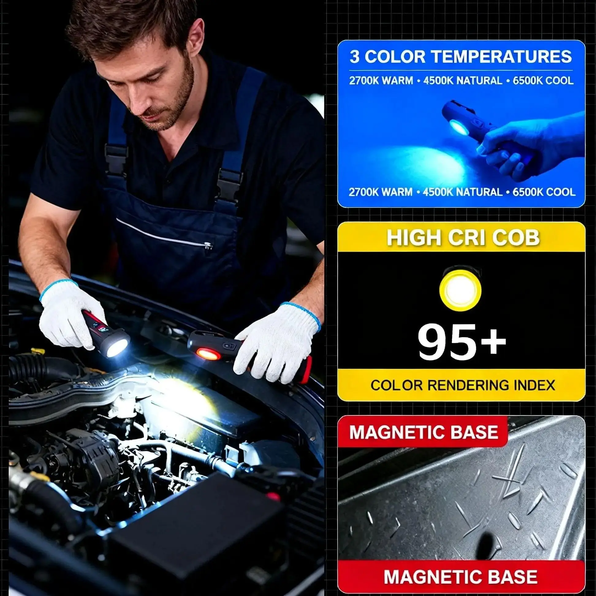 FUNAYA Portable Flashlight Car - Auto Repair Tools review and price