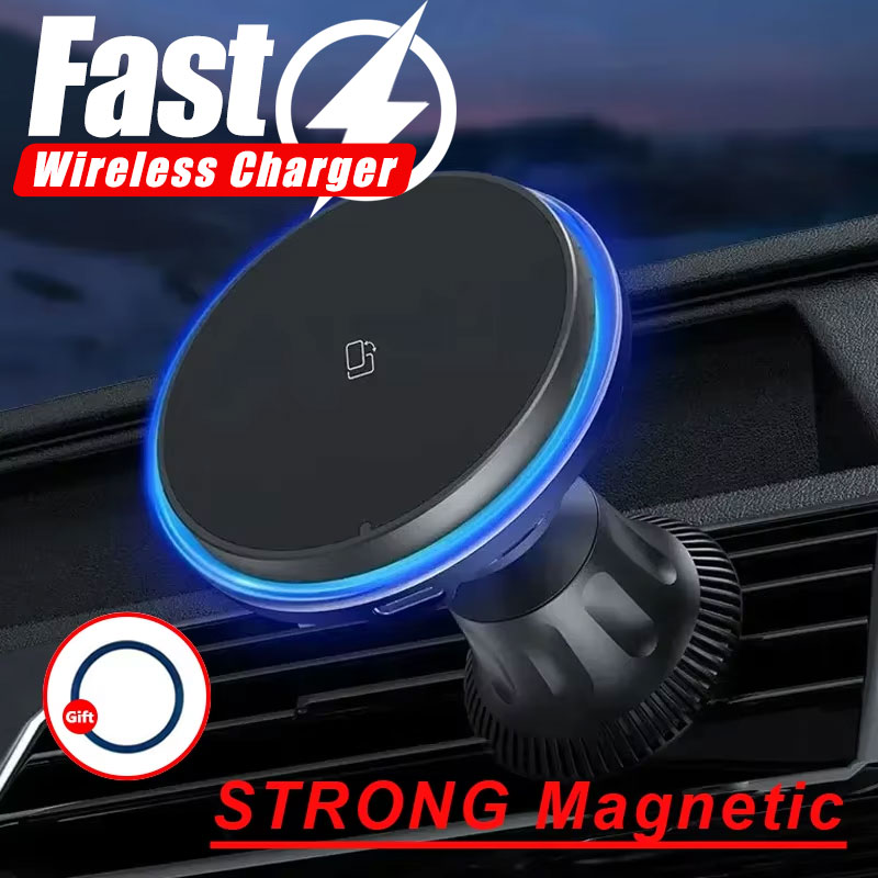 LED/RGB Magnetic Car Wireless  - Wireless Car Charger Mount Fast Charging review and price