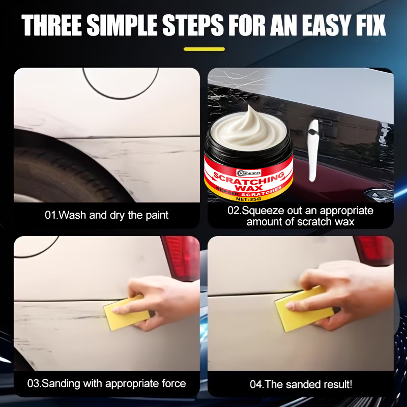 Car Scratch Repair Paste Scrat - Car Scratch Repair Polishing Wax Paste review and price