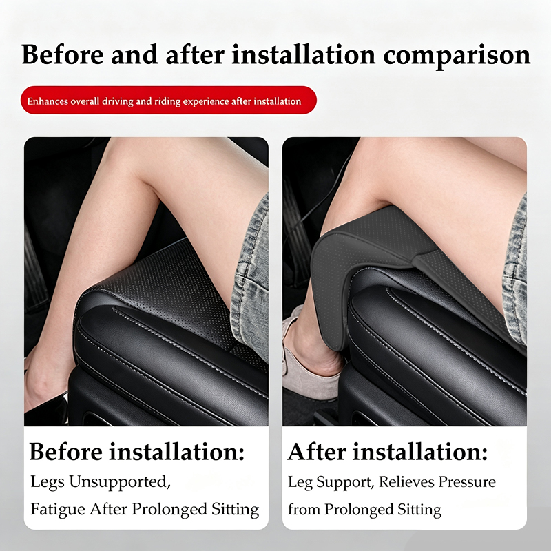 Nappa Leather Leg Support Exte - Memory Foam Car Neck Pillow Lumbar Support review and price