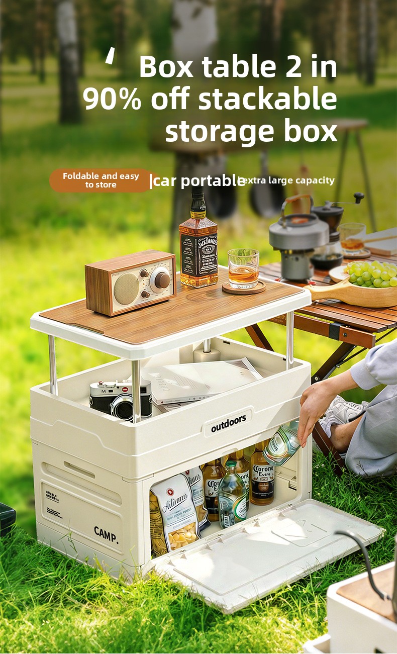 Camping Folding Storage Box Wo - Car Trunk Organizer Foldable Storage Box review and price