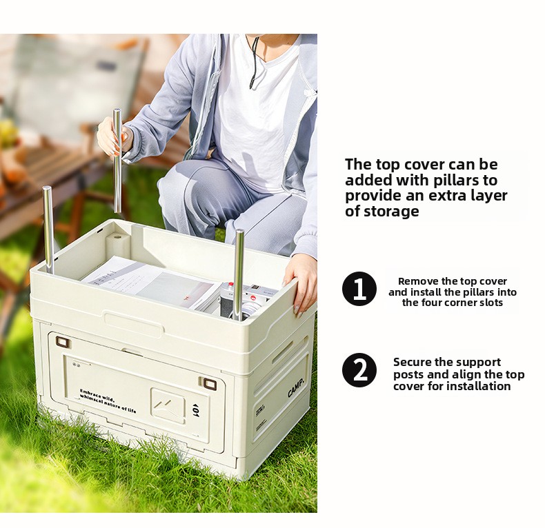Camping Folding Storage Box Wo - Car Trunk Organizer Foldable Storage Box review and price