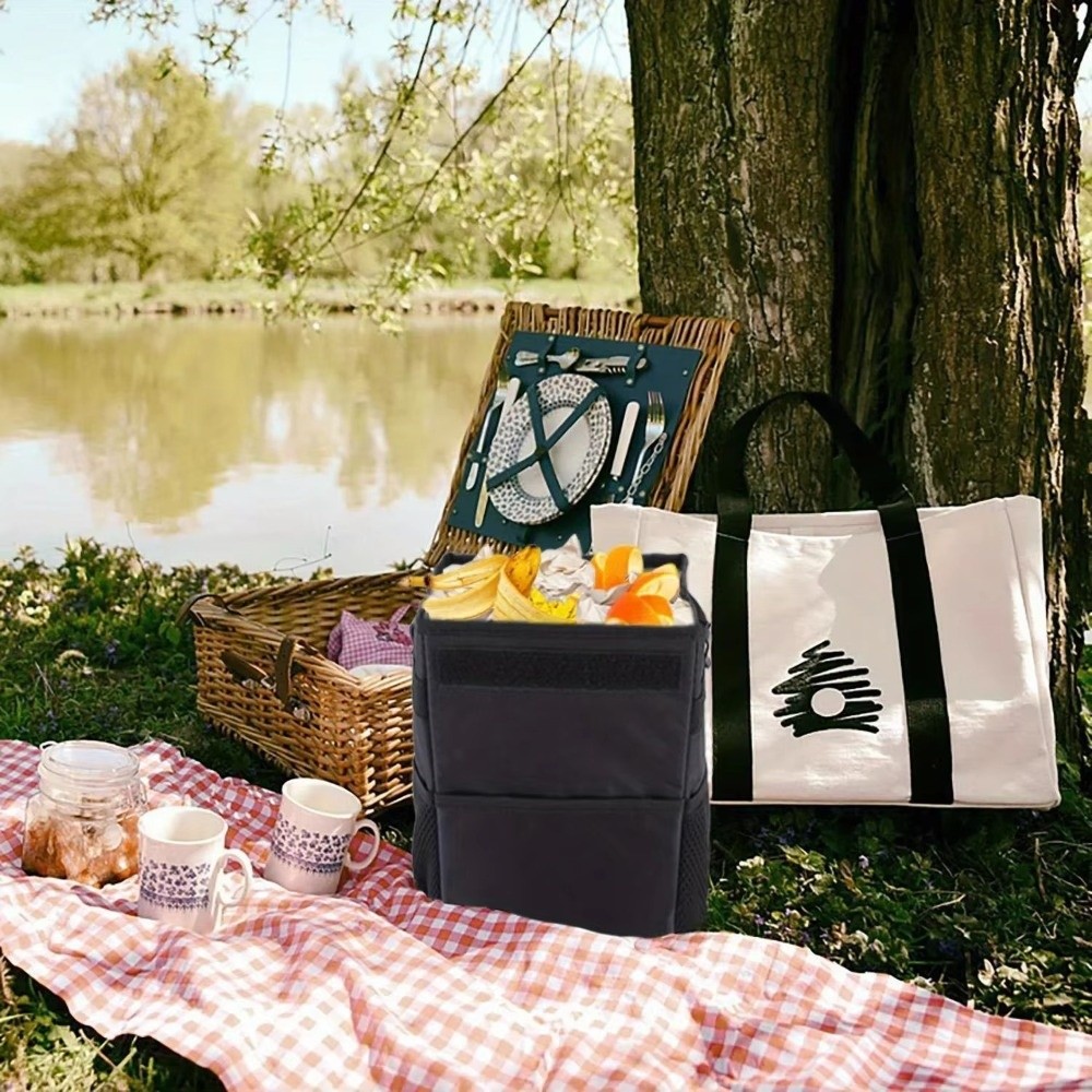 Collapsible Car Trash Can with - Waterproof Car Trash Can With Lid review and price